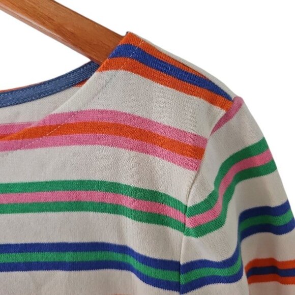 Talbots Tee Shirt Long Sleeve Tulip Stripe Plus Size X XL 100% Cotton - Picture 8 of 12